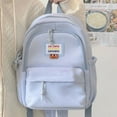 thumbnail image 1 of Cute Blue Backpack for School Girls & Women - Lightweight Nylon Travel Daypack, Casual Bookbag, 1 of 5