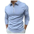 thumbnail image 3 of Casual Formal Zipper Stretchy Breathable, Polo Shirt (Men's), 3 of 5