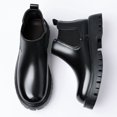 Men's Ankle Height Chelsea Boots, Slip On Footwear with Dual Elastic ...