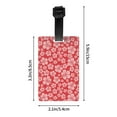 thumbnail image 4 of Luggage Tags for Suitcases, Red Hibiscus Flower Leather Bag Luggage Tags ID Label Tags Privacy Protection Travel Bag Labels, 4 of 6