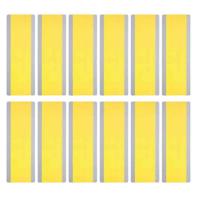 Unique Bargains Guided Reading Strips Tracking Highlight Colored Overlay Bookmark Yellow 12 Pcs