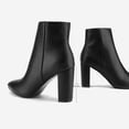 thumbnail image 4 of Botas DREAM PAIRS SIANNA-1 Tacón Grueso Punta Fina Negro, 4 of 8