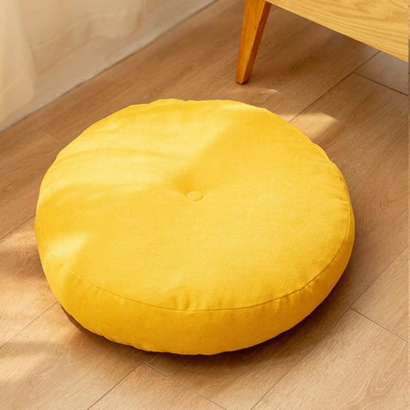 Round Floor Cushion Thick Soft Sitting Pillow Large Floor Seat Cushion, Comfortable Meditation Reading Relax Cushion, Living Room Bedroom Balcony Yoga Tatami Use for Home Leisure Rest