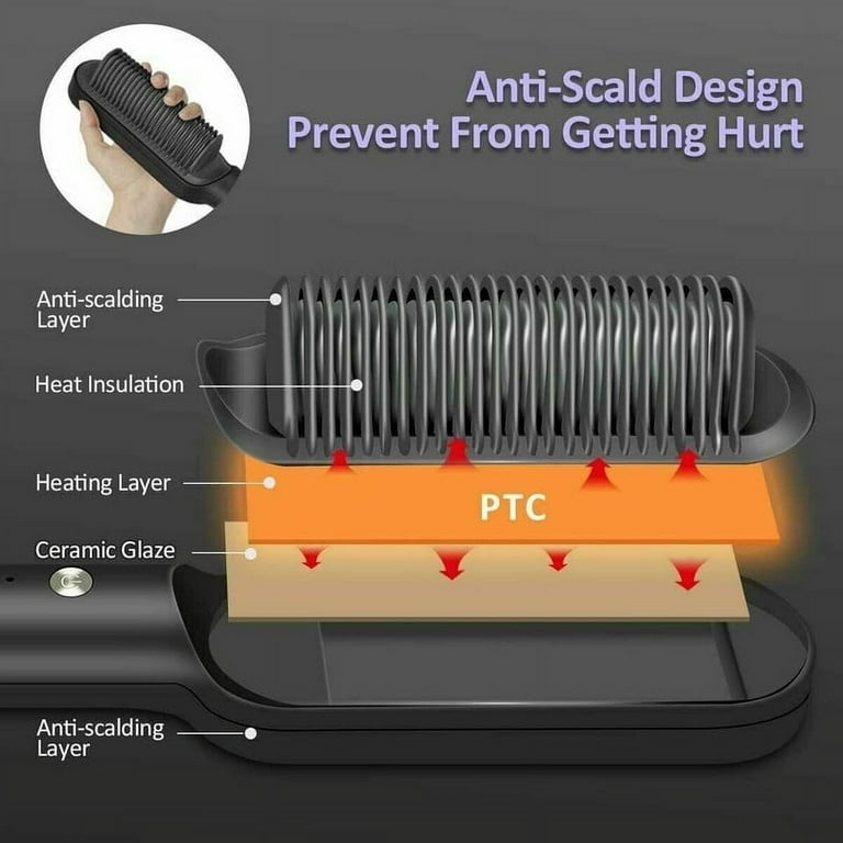 Perfect styler straightening hair brush sale