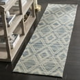 thumbnail image 3 of SAFAVIEH Marbella Alicia Geometric Diamonds Wool Area Rug, Dark Blue/Ivory, 6' x 9', 3 of 10