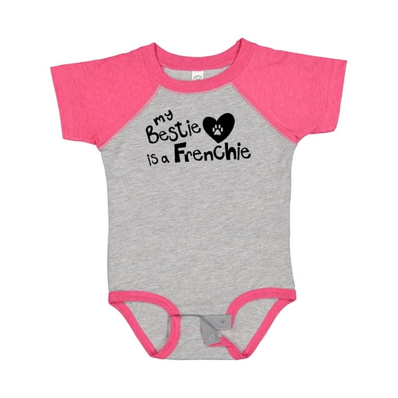 Inktastic Bestie Frenchie Boys or Girls Baby Bodysuit