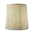 thumbnail image 3 of HomeConcept 14"x16"x17" Prestige Large Drum Lampshade Textured Oatmeal Fabric, Cylinder Shade for Tall Table Lamps, 3 of 6