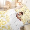 thumbnail image 5 of Homewish Goth Skull Moth 7-Piece Twin Bedding,Moon Floral Bedding Comforter Set,Yellow,Halloween Bed Set,Reversible, 5 of 8