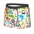 thumbnail image 5 of Goofa Animals Printed Men's Boxer Briefs Underwear, Moisture-Wicking Underwear, Trunk,Soft and Breathable Cotton Underwear-X-Large, 5 of 9