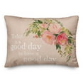 thumbnail image 2 of Creative Products Good Day Flowers 14x20 Spun Poly Pillow, 2 of 3