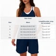 thumbnail image 3 of Jumpsuits for Women Casual Summer Rompers Sleeveless Loose Spaghetti Strap Shorts Overalls Jumpers with Pockets Navy M, 3 of 7