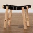thumbnail image 7 of Baxton Studio Nahla Rustic Mid-Century Modern Black and Oak Brown Finished Wood Accent Bench,Wholesale Interiors, 7 of 7