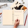 thumbnail image 4 of FORMRS 1-Subject Spiral Notebook 8" x 5" College Ruled 60 Refillable Sheet A5 Hard Cover, 2 Pack, Orange Halloween Cat, 4 of 7