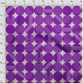 thumbnail image 4 of oneOone Cotton Poplin Purple Fabric Geometric Allover Doodled Polka Quilting Supplies Print Sewing Fabric By The Yard 42 Inch Wide, 4 of 4