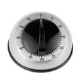 thumbnail image 1 of JTWEEN Kitchen Timer 60 Minutes Stainless Steel Kitchen Timer Mechanical Wind-Up Timer Clockwise Time Reminder Food Cooking Time Analogue Clock(Black), 1 of 9