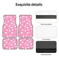 thumbnail image 5 of ZICANCN Waterproof Car Floor Mats Full Set, Lovely Pink Hearts Automotive Carpet Mats for Vehicle Trucks Suv Jeep, 4 Pieces, 5 of 6