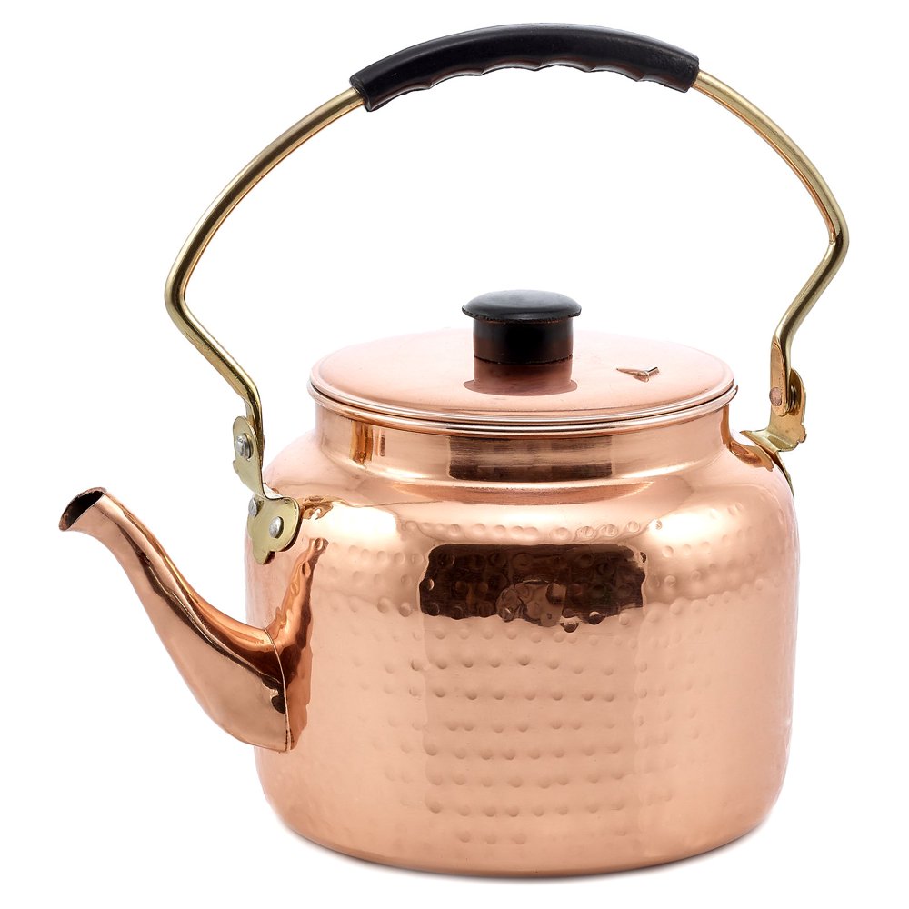 2 Qt. Hammered Copper Tea Kettle