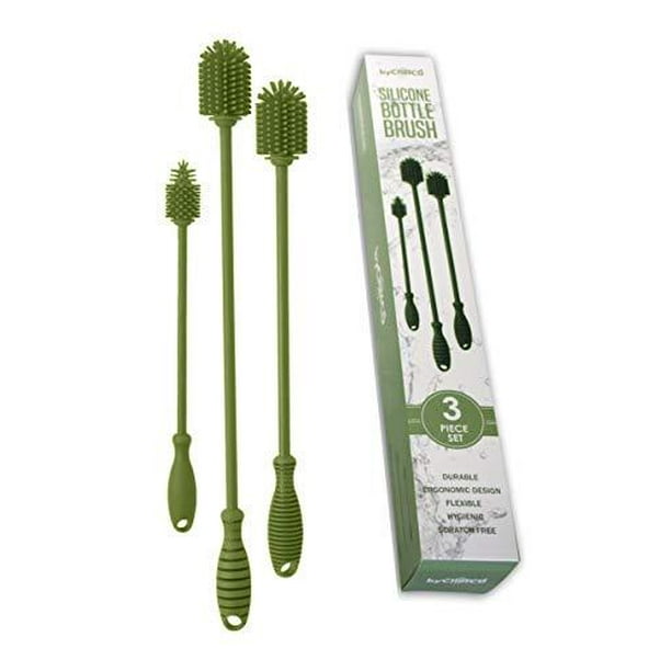 Long Silicone Bottle Brush Professional Scratch Free Material