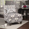 thumbnail image 2 of HomePop Chaise d'Appoint Sans Bras avec Coussin, Ardoise Bleue, 2 of 5