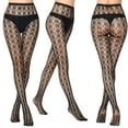 thumbnail image 4 of Kilaqueen Fashion Fishnets Sheer Tights for Women, Sexy High Waist Mesh See Through Hollow Out Pantyhose Nylon Black Lace Fish Net Stockings Leggings, 4 of 4