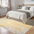 thumbnail image 2 of Alfombra ULTSOFE dorada, lavable, 170 x 240 cm, abstracta y moderna, 2 of 7