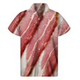 thumbnail image 4 of Camisas de playa hawaianas de verano para hombre, camisa con botones y estampado divertido de carne en 3D para hombre, camiseta informal de manga corta, ropa, 4 of 5