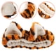 thumbnail image 3 of Diadema con orejas de tigre, suave, de dibujos animados, para niñas, para el lavado facial y el cuidado de la piel, bonita y esponjosa, para maquillaje, tocado de fiesta infantil., 3 of 8