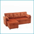 thumbnail image 4 of Modern Corduroy Modular L-Shaped Sofa with Reversible Chaise & Storage for Living Room, 4 of 26