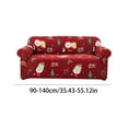 thumbnail image 4 of Christmas Sofa Cover Red Stretch Couch Cover Sofa Slipcover for Couches 1 Piece Christmas Theme Sofa Slipcover for Room Furniture Protector (3 Seater,A), 4 of 5