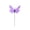 Purple, variant on OCCOA Artificial Butterfly Garden Stakes Realistic Plastic Butterflies, Waterproof Outdoor Yard Decor for Flower Pots Planters, Patio Lawn Garden Decoration, Orange