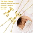 thumbnail image 6 of Alexcraft Necklace Layering Clasps - 14K Gold Plated Necklace Separator for Layering - Necklace Connectors for Multiple Necklaces, 6 of 7