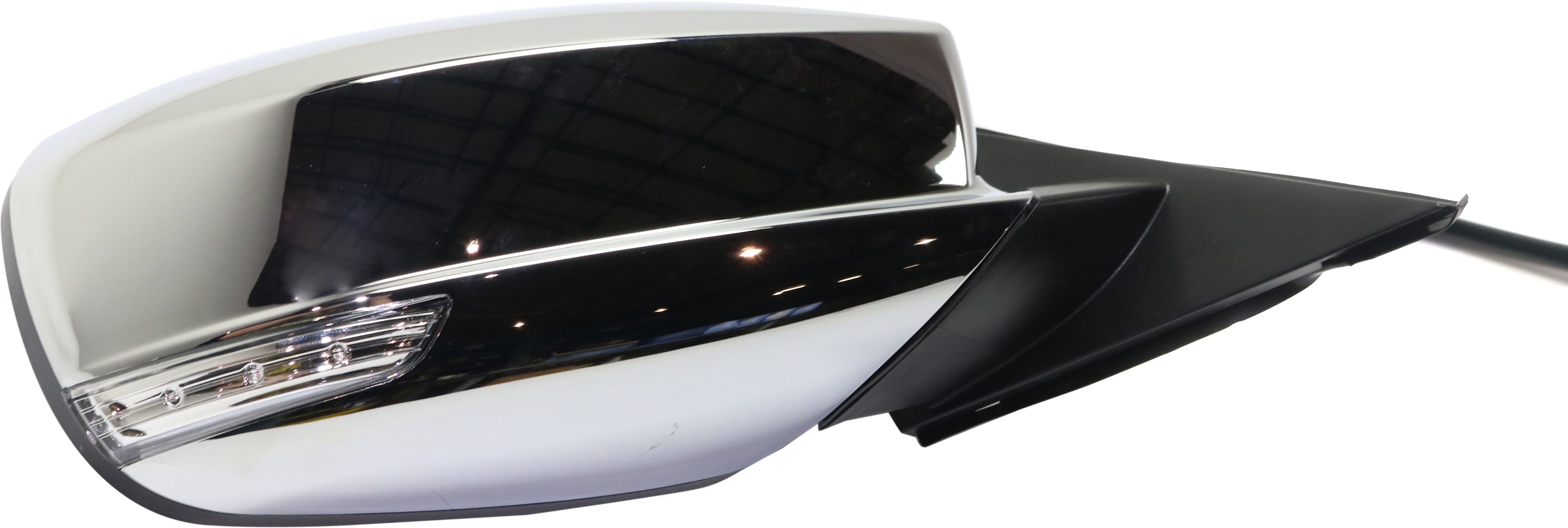 Mirror Compatible With 2011-2018 Chrysler 300 Right Passenger Side Heated W/ Blind Spot Detection In Glass In-Housing Signal Light Chrome Kool-Vue