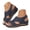 Navy, variant on Pandaie Orthopedic Wedge Sandals for Women Arch Support Breathable Slingback Summer Beach Walking Shoes with Back Buckle Strap (Beige,6)