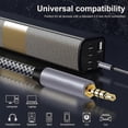 thumbnail image 3 of Type A 10m 3.5mm Male to Male Audio Cable HiFi Stereo Gold Plated Plug Aux TRRS Extension Cable, 3 of 4