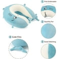 thumbnail image 5 of Kids Travel Pillow for Airplane, Road Trip, Car Seat - Neck, Chin Supporting - Memory Foam Insert and Cute Animal Plush Cover - Gift for Boys, Girls, 5 of 9