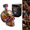 Multicolor, variant on Day of the Dead Collector Goblet – Limited Edition Art Glass, Handcrafted Skull Wine Glass, Skeleton Floral Chalice, Colorful Floral Skeletons for Home Bar Altar & Holiday Party Cup*Botlle