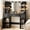 Black, variant on Amlancher 43.3" Makeup Vanity Desk with Lighted Mirror&Rotating Jewelry Organizer, Bedroom Dressing Table with Charging Station, White