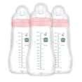thumbnail image 1 of Set de 3 Biberones de Vidrio MAM para Bebé 260 ml Flujo Medio Sin BPA, 1 of 5