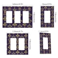 thumbnail image 2 of Yayeee Rocker Switch Wall Plate 1-Gang 4.6"x2.9" Home Decorative Outlet Cover, Purple Flowers Pattern, 2 of 6