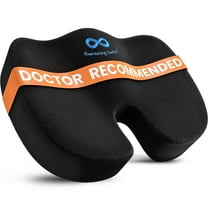 Everlasting Comfort Memory Foam Seat Cushion – Ergonomic U-Shaped Chair Pad for Tailbone Pain Relief