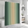thumbnail image 6 of Green Ombre Shower Curtain, Waterproof Shower Curtains for Bathroom, Modern Yellow Gradient Farmhouse Art Washable Fabric Bathtub Curtain Set Bath Decor with 12 Hooks Stall 36"x72", 6 of 8