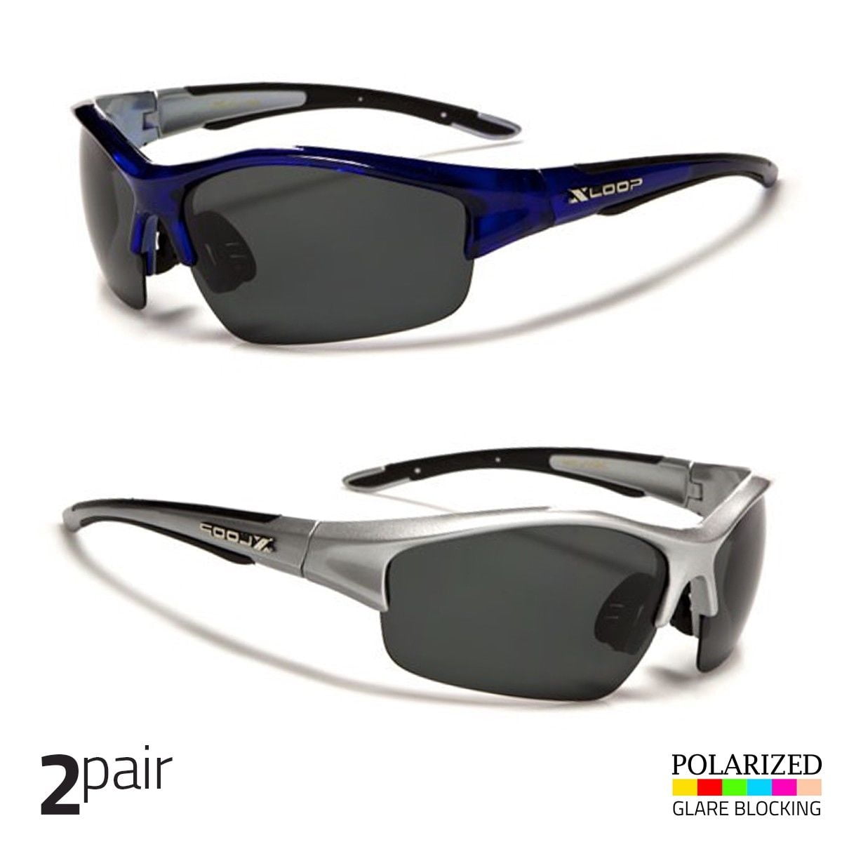 Polarized Men Wrap Around Fashion Sunglasses Fishing Golf Blue Svr Sport Glasses