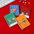 thumbnail image 2 of 4pcs Christmas Mini Spiral Notepads Mini Spiral Notebooks Christmas Office Memo Notepads, 2 of 8