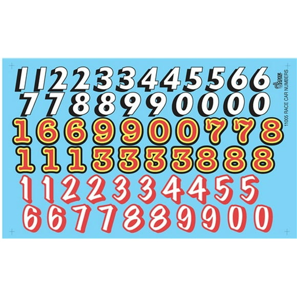 Race Car Numbers