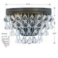 thumbnail image 2 of 132-VZ Crystorama Lighting Calypso - Two Light Wall Sconce in Classic Style - 10.75 Inches Wide by 7.25 Inches High-Vibrant Bronze Finish, 2 of 7