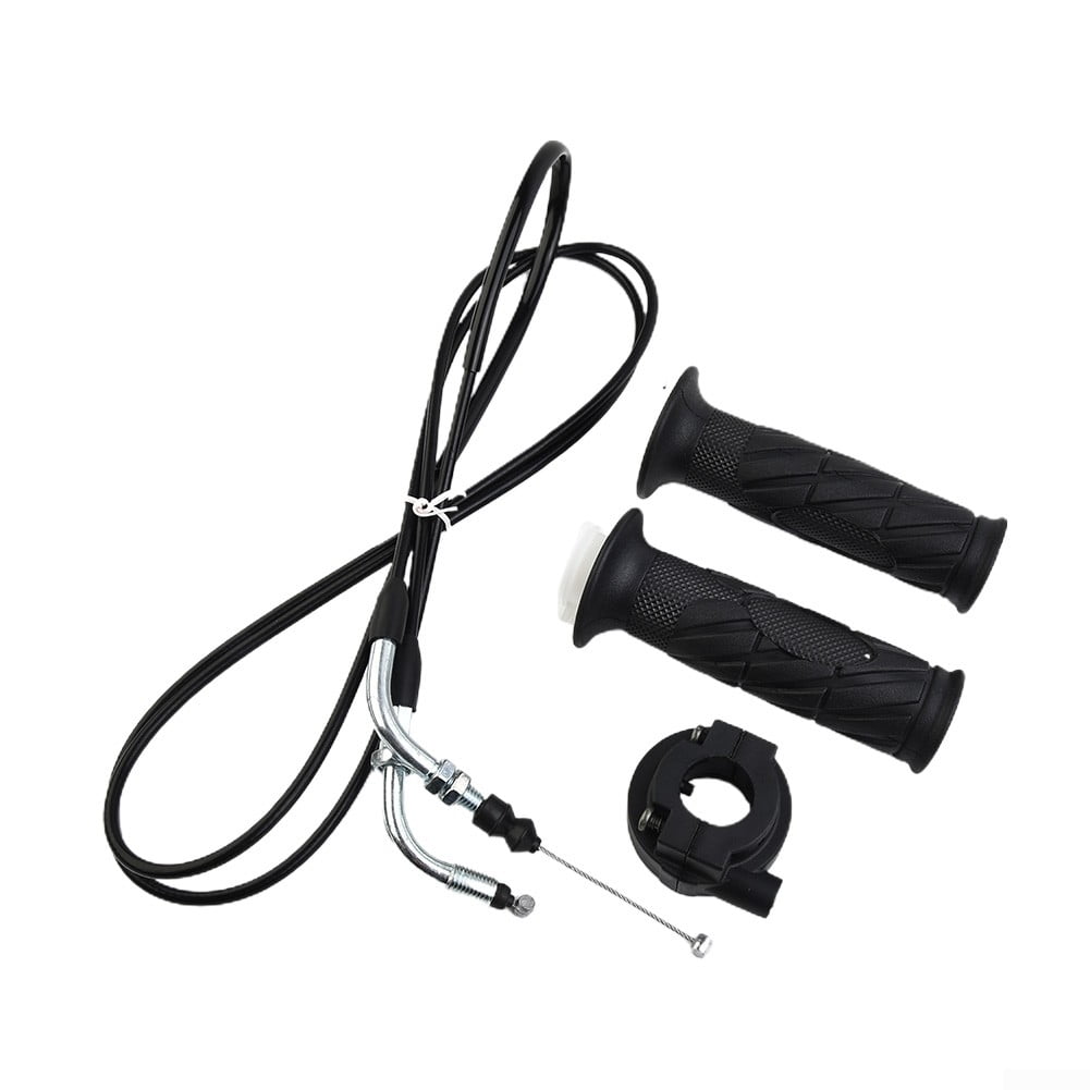 2pcs Moped Scooter Motorcycle Throttle Handle Turn Handlebar Grip Cable Throttle For GY6 125-150CC ATV/Bike