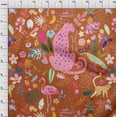 thumbnail image 4 of oneOone Polyester Spandex Orange Fabric Tropical Animal Sewing Craft Projects Fabric Prints By Yard 56 Inch Wide, 4 of 4