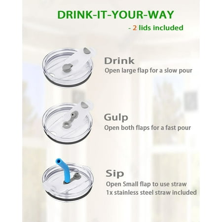 

UMMH Mug Tumbler 40 oz\u2013Stainless Steel Vacuum Insulated Mug with Handle Lid and Straw Keeps Drinks Cold up to 34 Hours \u2013 Sweat-Proof Body Dishwasher Safe
