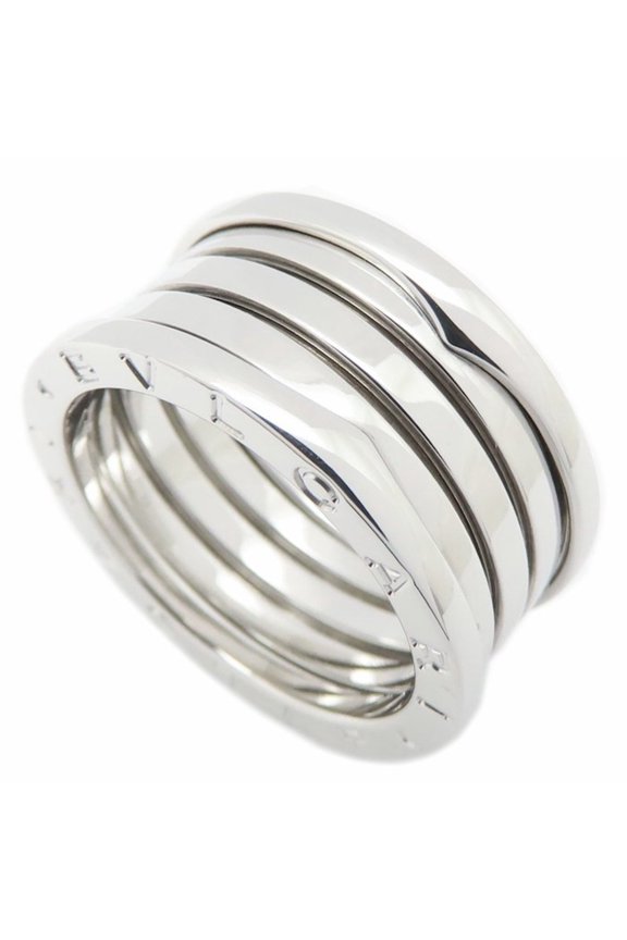 Pre-Owned BVLGARI B.zero1 Ring, 4-band, Size M, #60, 18K White Gold, Men's, 295696