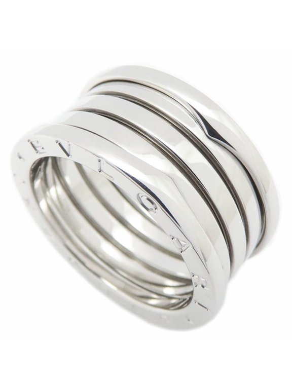 Pre-Owned BVLGARI B.zero1 Ring, 4-band, Size M, #60, 18K White Gold, Men's, 295696